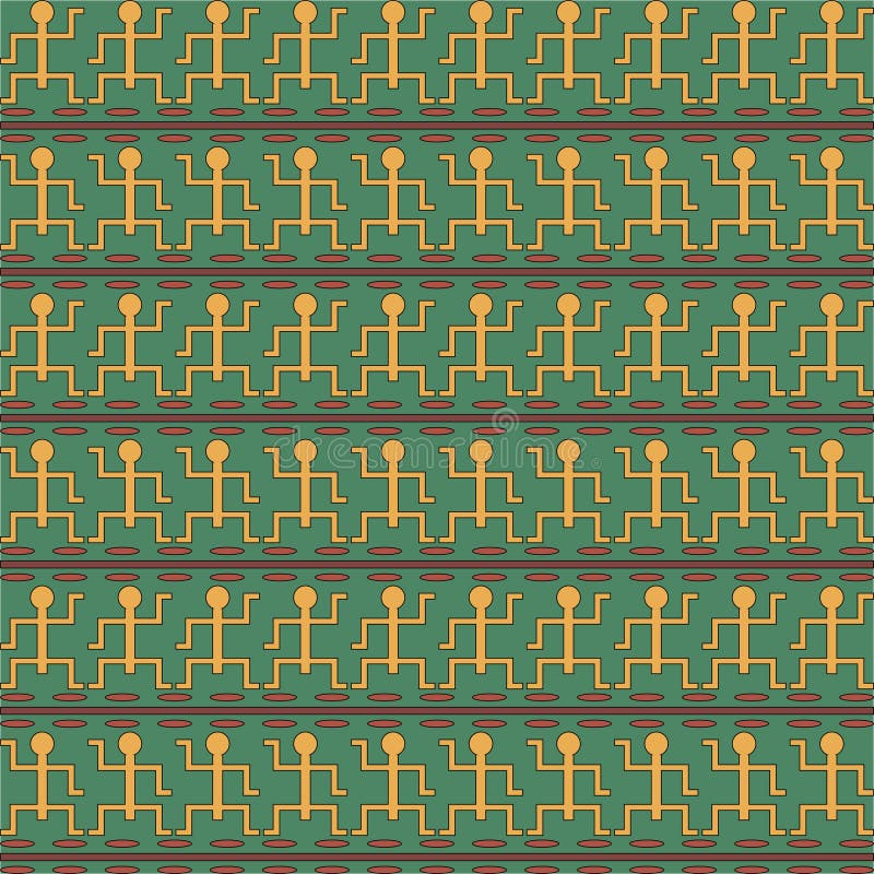 Egyptien tribal d'art illustration libre de droits Egyptien tribal d'art illustration libre de droits