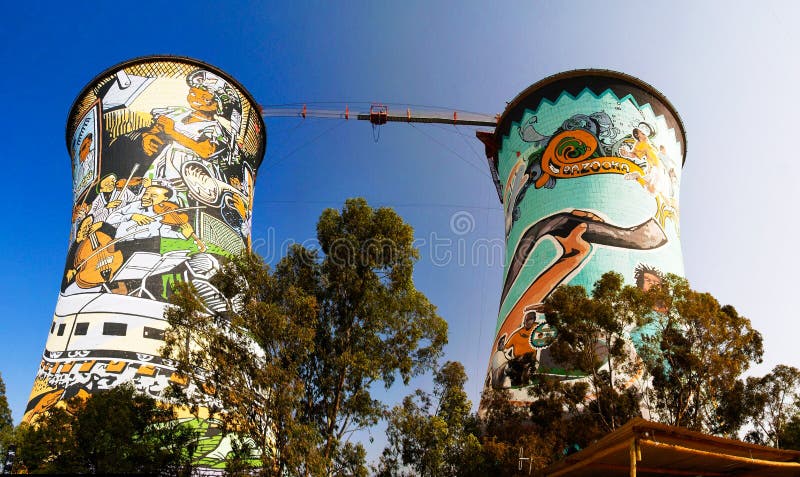 Former powerplant, cooling tower, now is tower for BASE jumping. Situated in soweto, johannesburg. South Africa. Former powerplant, cooling tower, now is tower for BASE jumping. Situated in soweto, johannesburg. South Africa