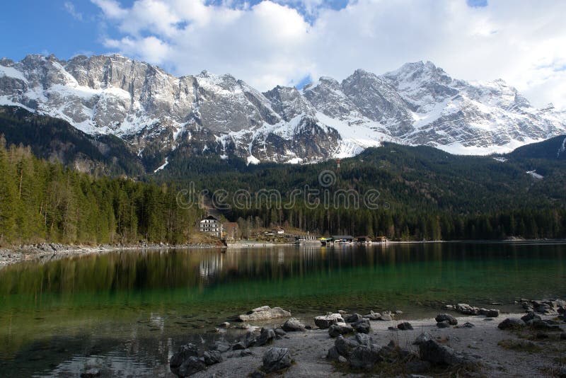 Eibsee and Zugspitze