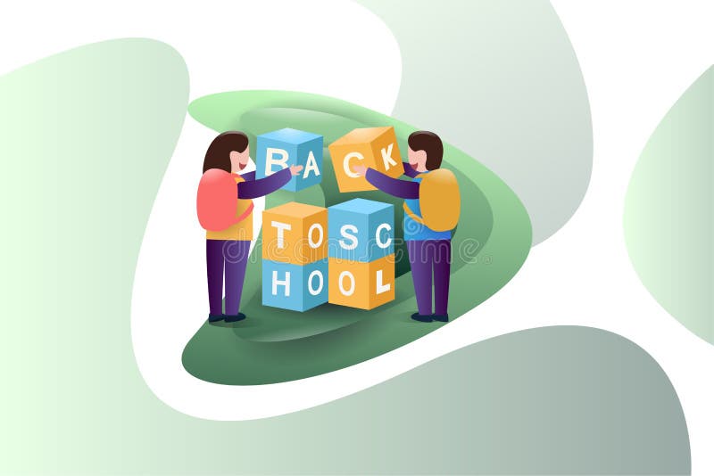 Back to school vector illustration royalty free illustration Back to school vector illustration royalty free illustration