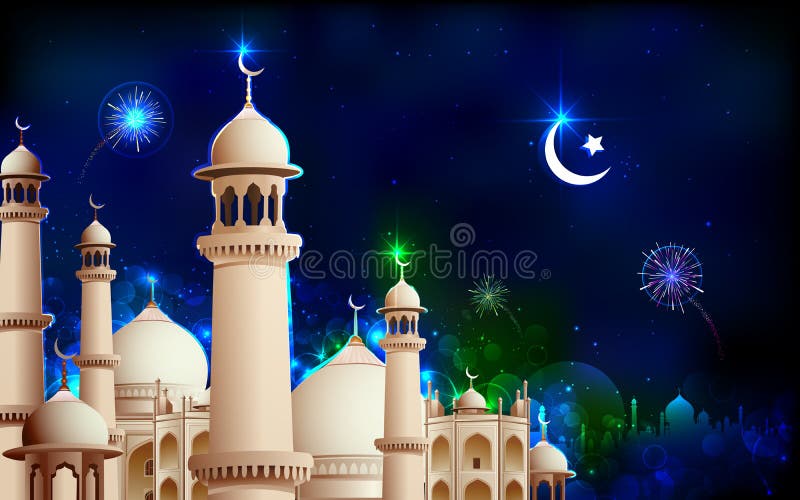Eid Mubarak vector illustration