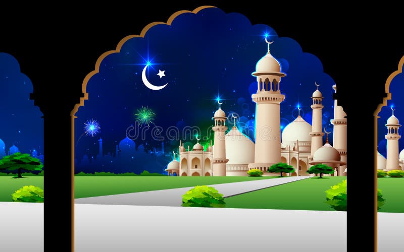 Eid Mubarak stock illustration