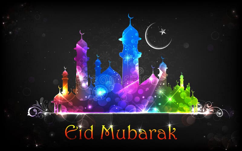 Eid Mubarak Background royalty free illustration