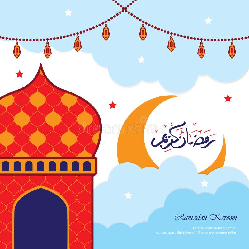 Eid Mubarak Greeting Card Illustration, Ramadan Kareem Cartoon Vector Wishing for Islamic Festival for Banner, Poster, Background Stock Vector - Illustration of happy, decoration: 141036483 Eid Mubarak Greeting Card Illustration, Ramadan Kareem Cartoon Vector Wishing for Islamic Festival for Banner, Poster, Background Stock Vector - Illustration of happy, decoration: 141036483