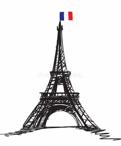 Eifel Tower Silhouette Stock Illustrations – 639 Eifel Tower Silhouette