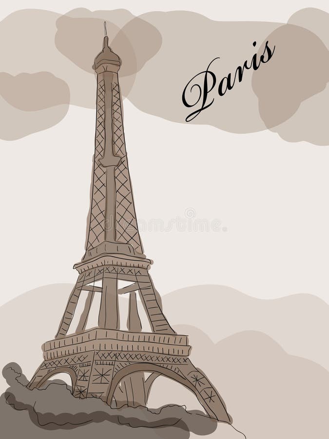 Amazon.com: 3dRose db_110223_1 Eiffel Tower Vintage Art-Paris Drawing Book,  8 by 8-Inch : Arts, Crafts & Sewing