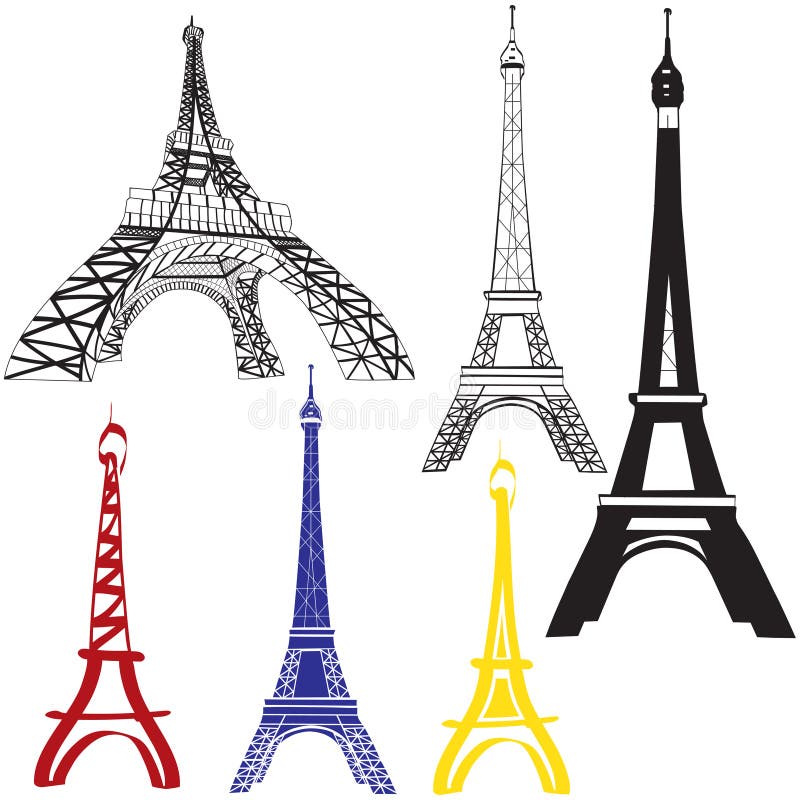 Eiffel Tower stock vector. Illustration of painting, isolated - 26528552