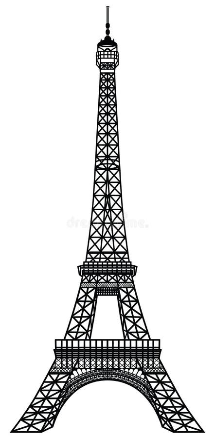 Eiffel Tower Black Silhouette