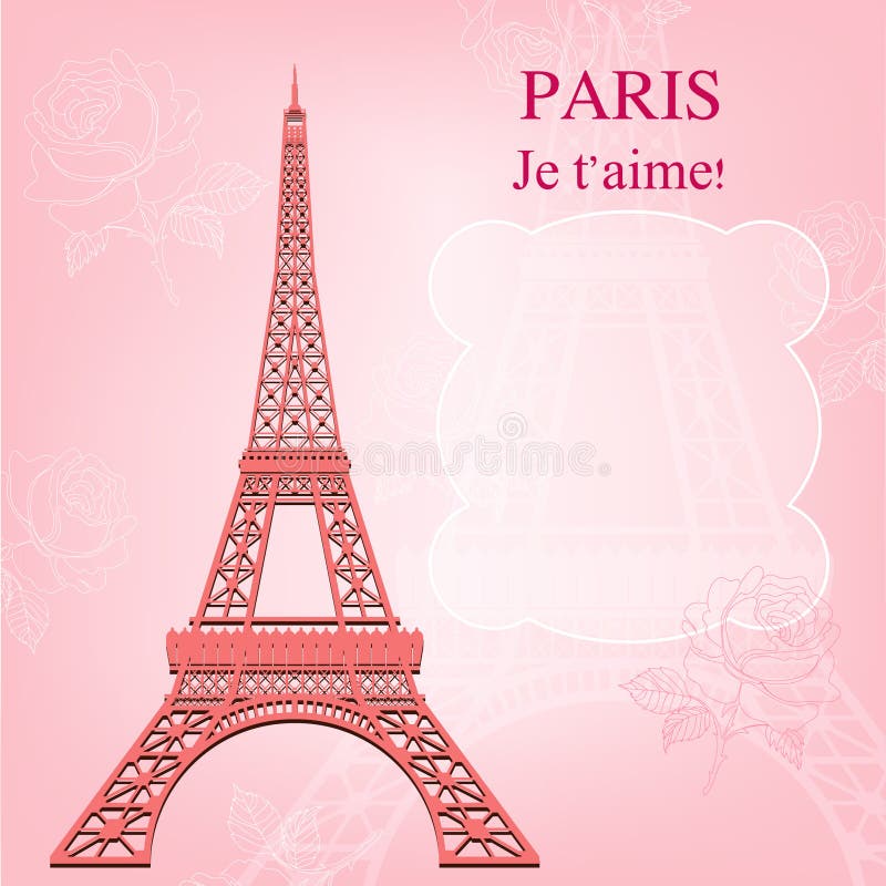 Eiffel tower with flowers