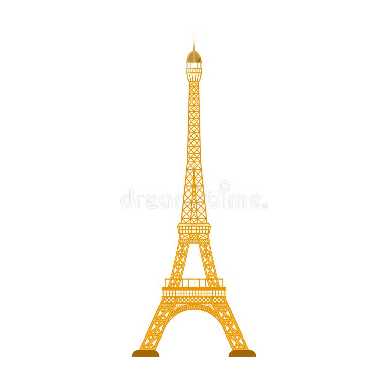 eiffel tower isolated icon vector illustration design Stock Vector