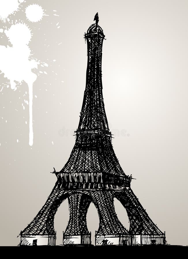 Eiffel tower illustration