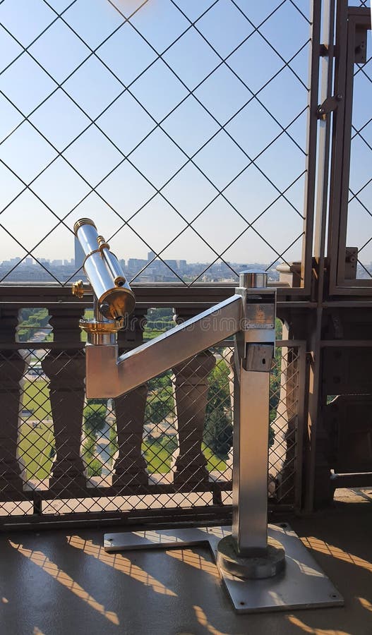 The Eiffel tower from inside royalty free stock image