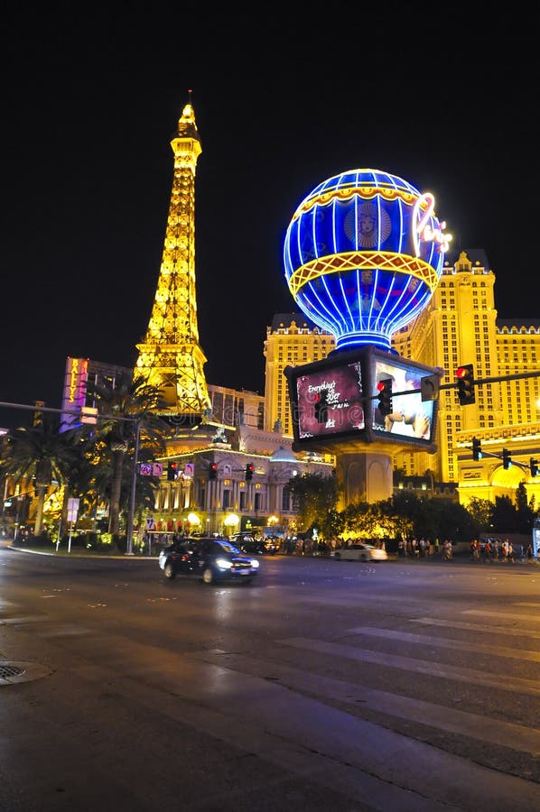 Las Vegas city at night editorial stock photo. Image of night - 122114643