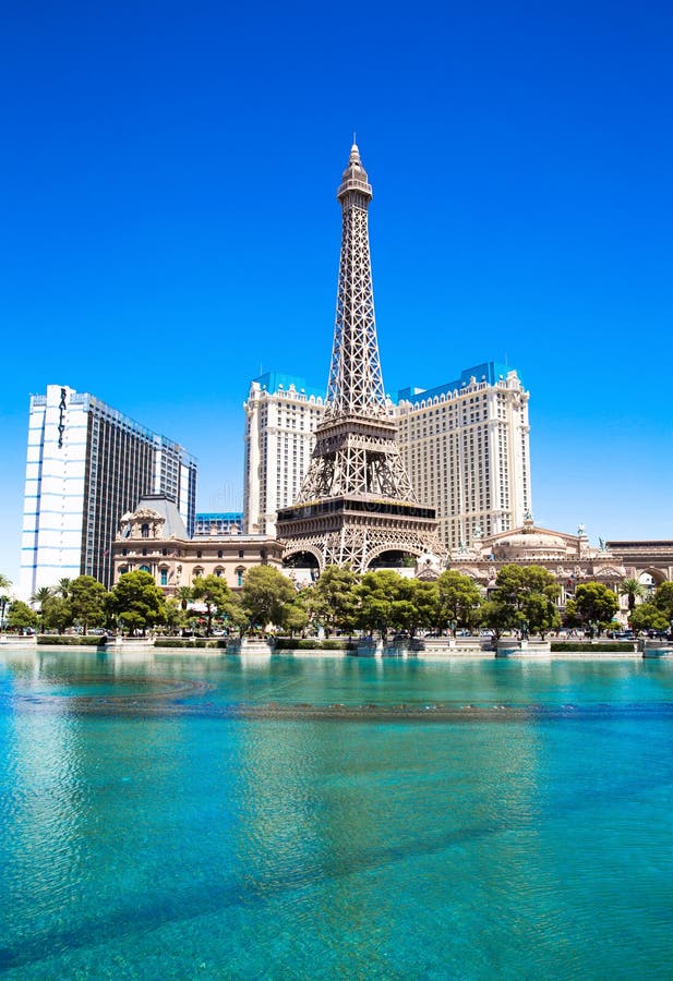 Eiffel Tower in Las Vegas stock image