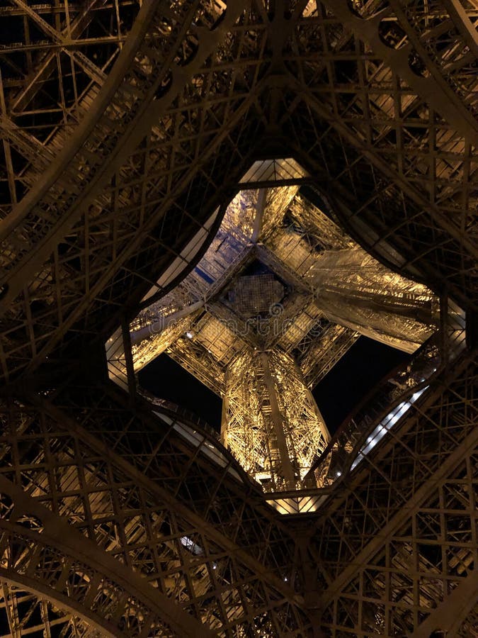 Eiffel tower at night, Paris France stock photos Eiffel tower at night, Paris France stock photos