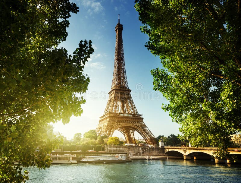Eiffel Tower Paris France Stock Image Image Of Dawn Capital 58666355