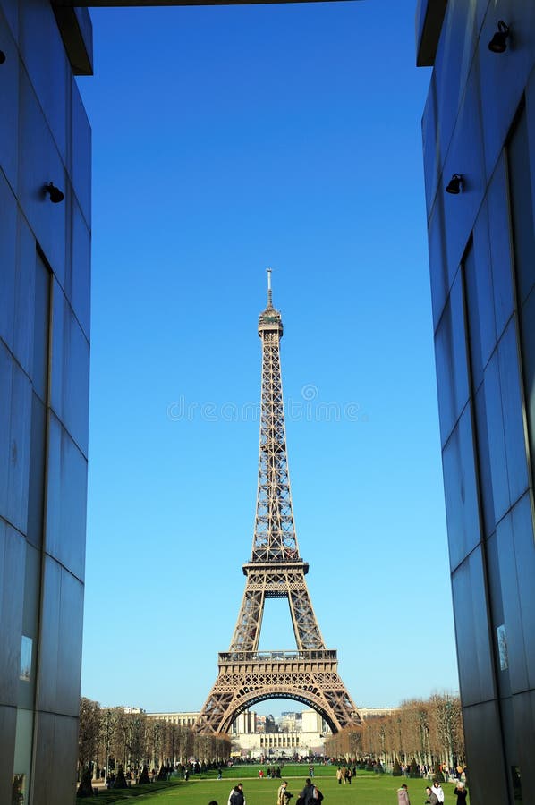 Eiffel Tower Paris through the Peace Memorial