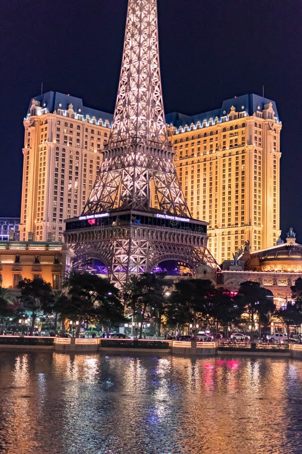 Eiffel Tower Restaurant, Las Vegas Nevada USA, March 30, 2020 Editorial