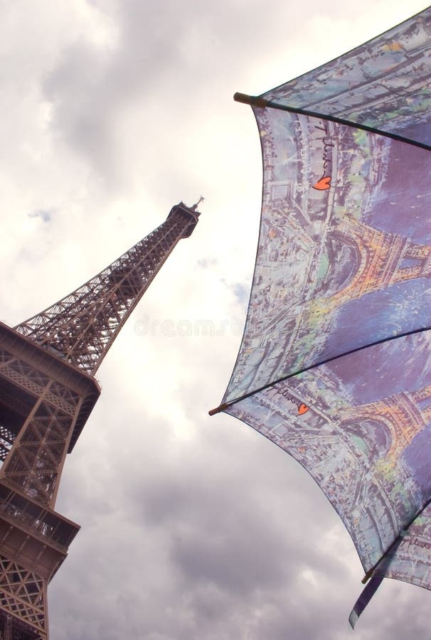 Eiffel Tower and Umbrella, Paris Stock Photo Image of travel