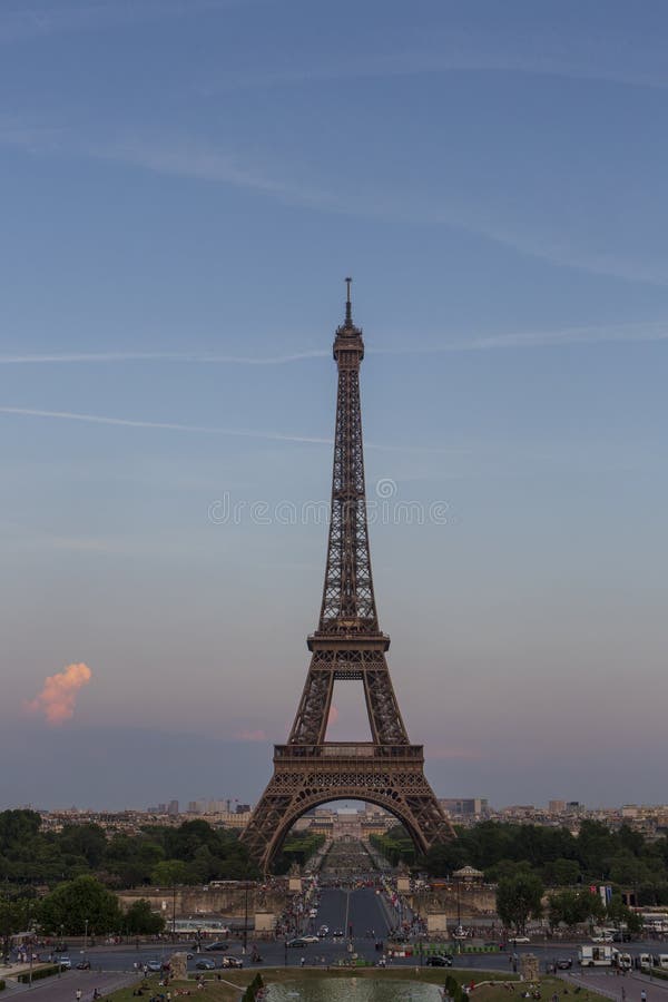 Eiffel Tower, a wrought-iron lattice tower on the Champ de Mars in Paris, France