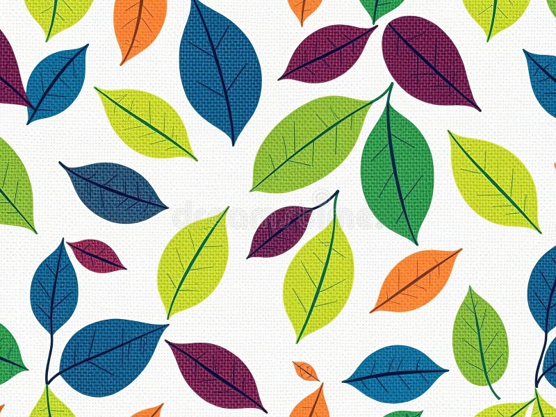 Eigenartig inspirierte Linen Prints Vibrant Botanische Muster für eine EcoConsciure Innendekoration lizenzfreie abbildung