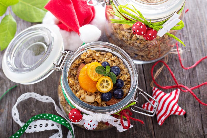 Eigengemaakte granola zoals huidig stock foto Eigengemaakte granola zoals huidig stock foto