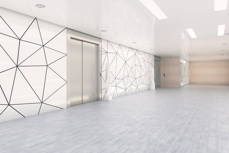 Moderne zakenhal royalty-vrije illustratie