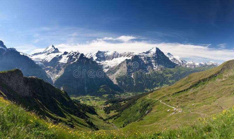 Eiger in Alps, Switzerland