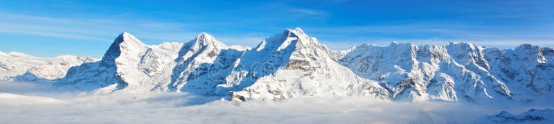 Eiger, Monch and Jungfrau massif