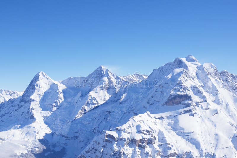 Eiger, Monch And Jungfrau in Winter
