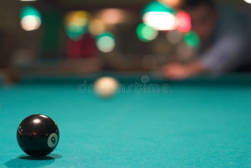White Pool Ball stock photo. Image of green, flat, pool 181800