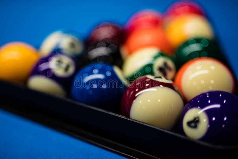 Billiards eight ball. stock photo. Image of leisure, indoors 2044066