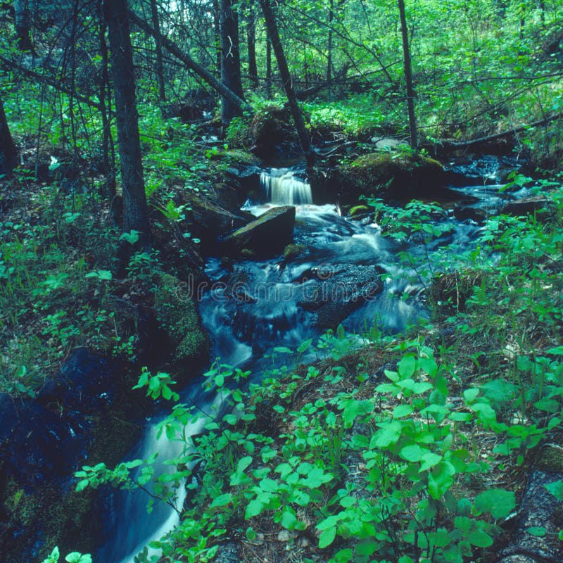 Eighteen foot falls square stock images