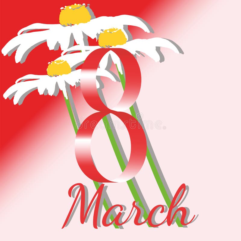 Eighth of March stock vector. Illustration of vector - 66967863