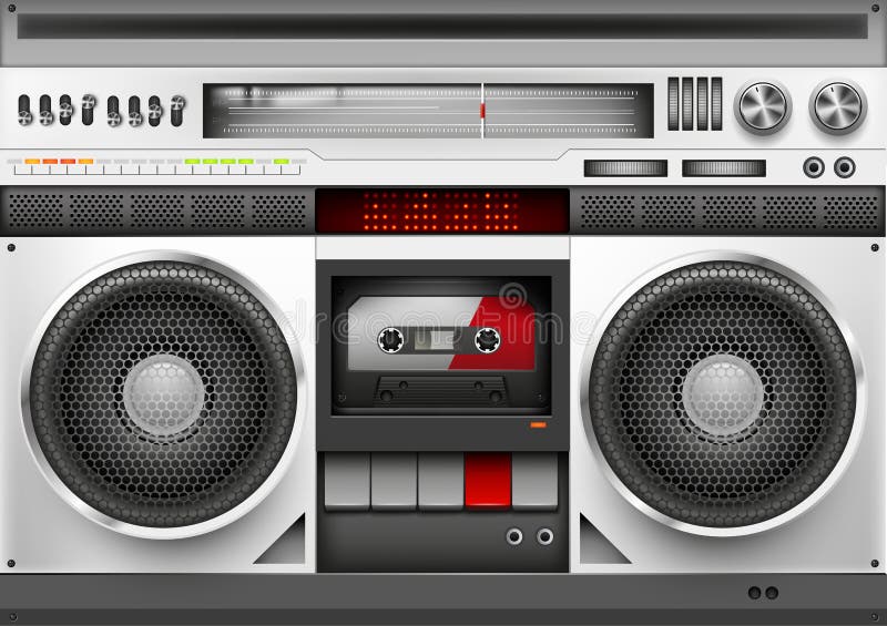 Eighties Boom box Vector