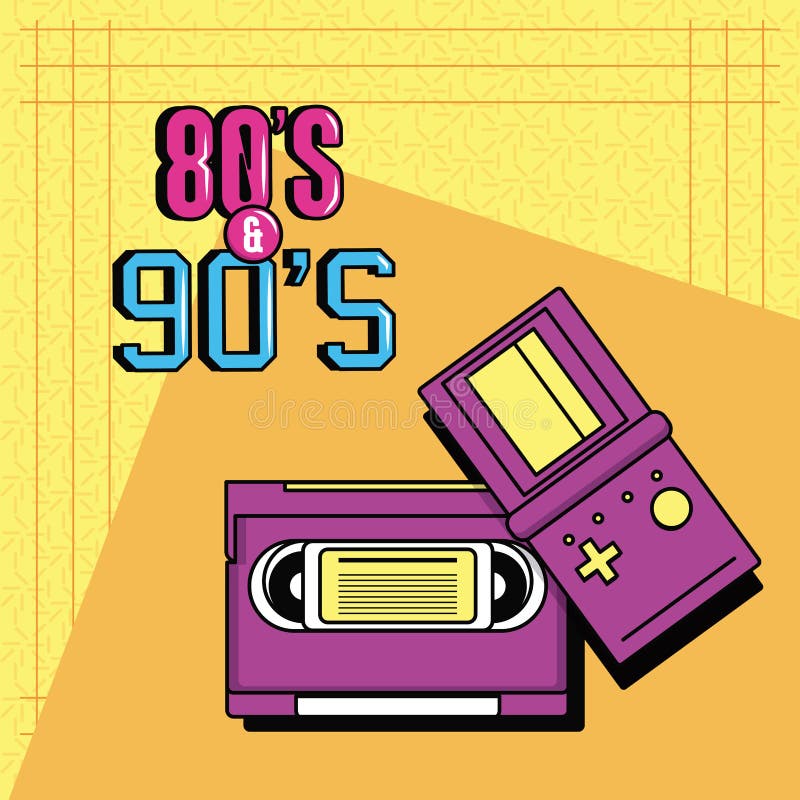 Eighties and Nineties Style Stock Vector - Illustration of 1980s ...