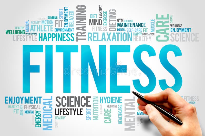 FITNESS word cloud, sport, health concept. FITNESS word cloud, sport, health concept