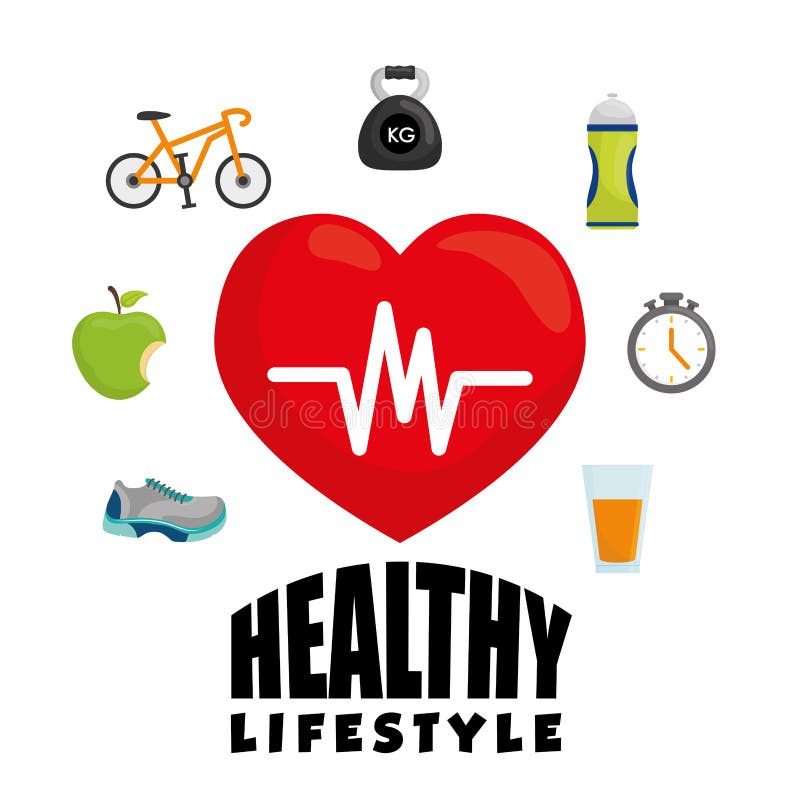 Fitness and healthy lifestyle graphic design, vector illustration. Fitness and healthy lifestyle graphic design, vector illustration