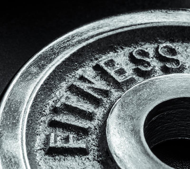 Iron text of the word fitness. Iron text of the word fitness