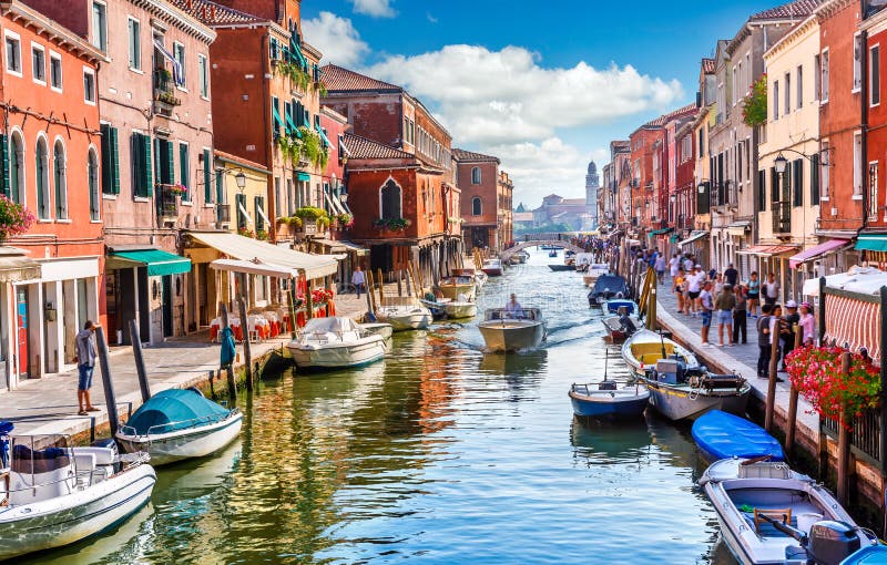 Eilandmurano in de mening van Venetië Italië