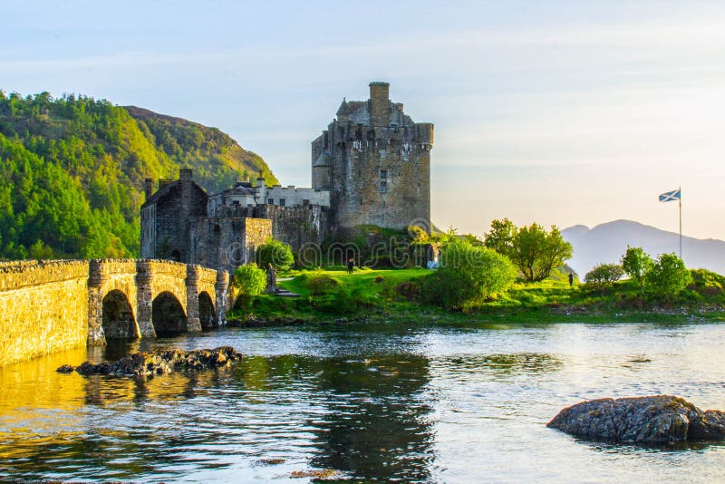 Eilean Donan Castle, Eiland van Skye, Schotland stock afbeeldingen Eilean Donan Castle, Eiland van Skye, Schotland stock afbeeldingen