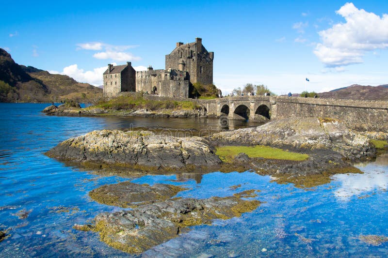 Eilean donan castle in scotland obrazy royalty free