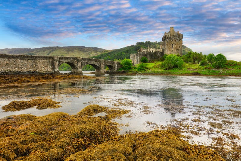 Eilean Donan Castle w Szkocji UK Isle of Skye zdjęcie royalty free