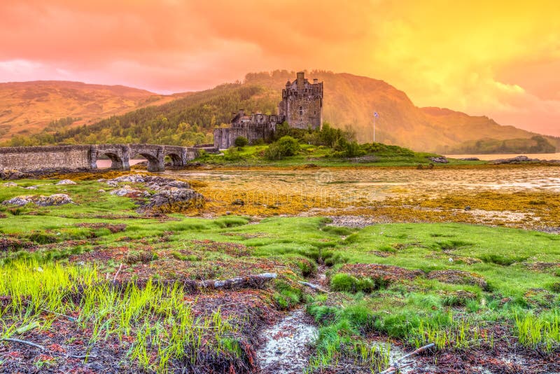 Eilean Donan Schloss lizenzfreie stockfotografie Eilean Donan Schloss lizenzfreie stockfotografie