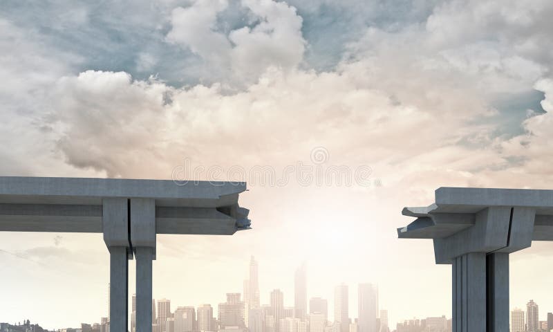Ein Abstand in der Brücke stockbilder Ein Abstand in der Brücke stockbilder