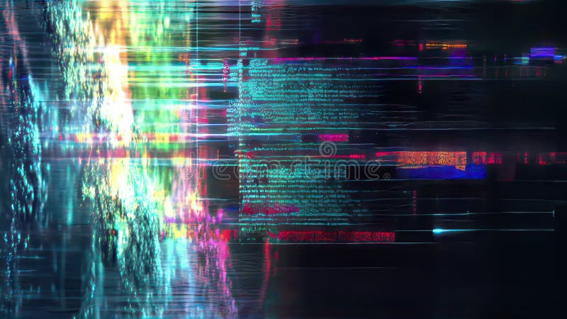 Ein abstrakter farbiger verschwommener Glitch-Hintergrund mit Rauscheffekt und rascher Bewegung lizenzfreie abbildung