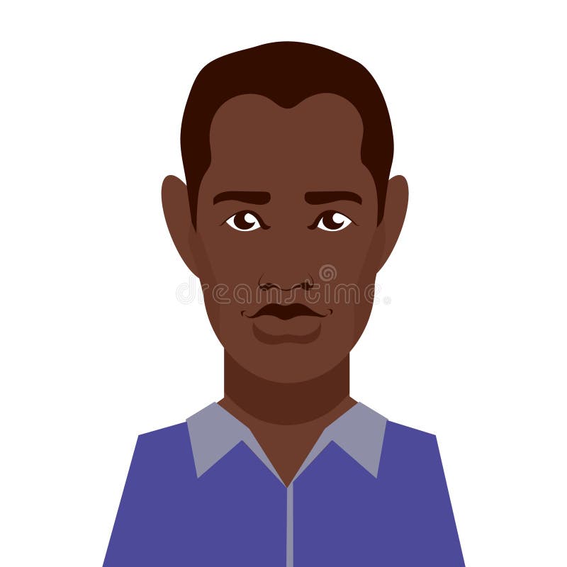 Ein Afroamerikanermann vektor abbildung Ein Afroamerikanermann vektor abbildung