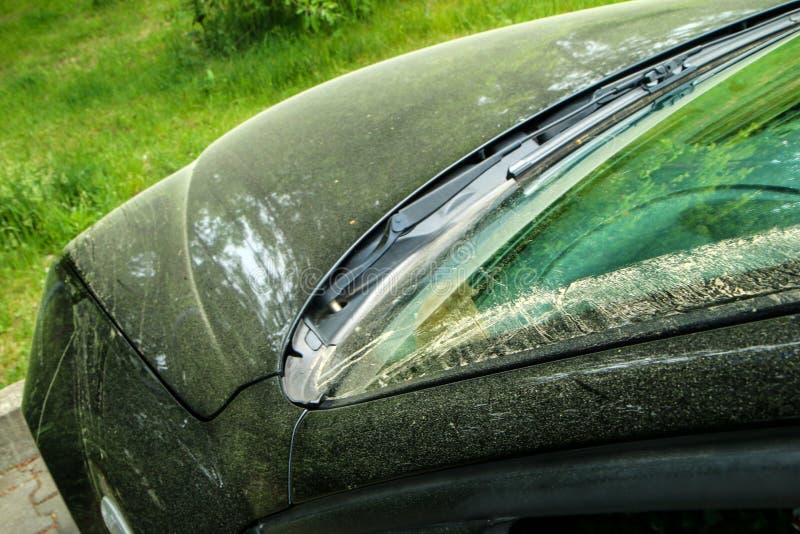 Sauberer Und Schmutziger Pollenfilter Für Ein Auto Stockbild