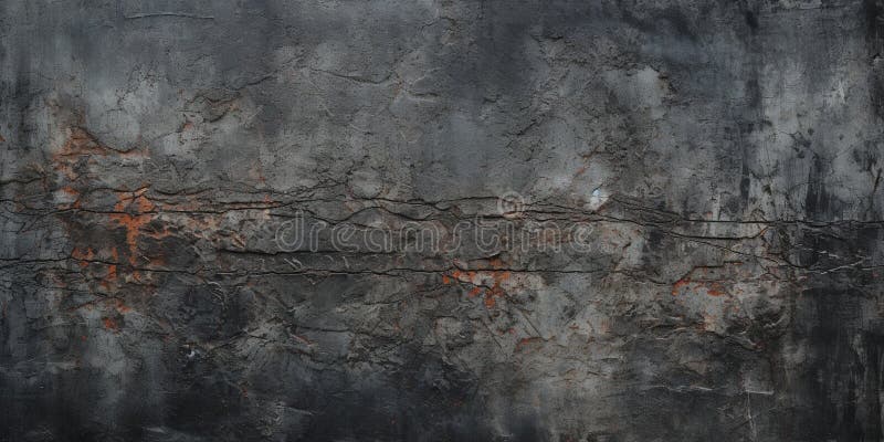 Ein Banner mit der Textur einer gekrönten Betonwand aus grauem Granit, bedeckt mit einem abstrakten Netz von Rissen dunkelgraues F vektor abbildung