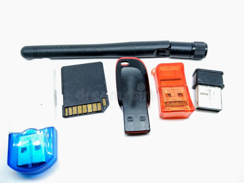 Ein Bild des USB-Sticks mit weißem Hintergrund lizenzfreies stockbild